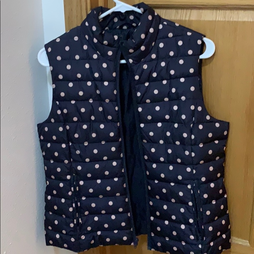 Ann Taylor Loft • polka dot vest